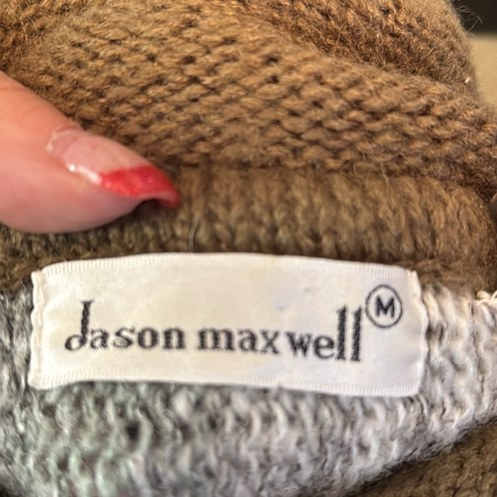 Jason Maxwell vintage mixed medium wool blend sweater - Picture 7 of 10
